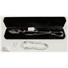 Image 1 : NEW 2 PC SILVER PLATED NECKLACE 22" + BRACELET 8"