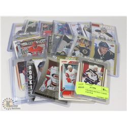 LOT OF 26 ROOKIE HOCKEY CARDS - ASSORTED SETS &