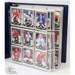 BINDER WITH OVER 549 DIFFERENT OPEECHEE HOCKEY