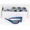 Image 1 : BOX OF METALLIC BLUE DESIGNER SUNGLASSES