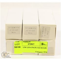 1 - NEW 12W LED 6 PACK LED BULBS