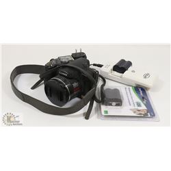 PANASONIC LUMIX DIGITAL CAMERA WITH EXTRA BATTERY,