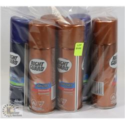 BAG OF ASSORTED RIGHT GUARD SPRAY DEODORANT