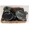 Image 1 : FLAT OF POTS AND PANS INCLUDING 1 CAST IRON FRYING
