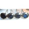 Image 1 : 19)  LOT OF 4 DELUXE LARGE SOLAR LIGHTS