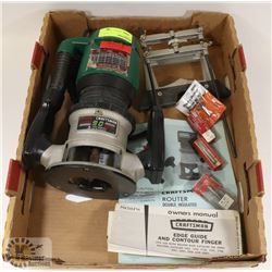 SEARS/ CRAFTSMAN ROUTER WITH ACCESSORIES