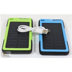 LOT OF 2 EDDIE BAUER SOLAR POWER BATTERY CHARGERS