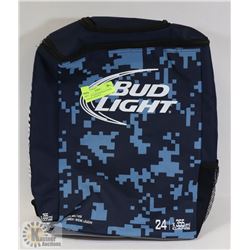 NEW BUD LIGHT BACKPACK BEER COOLER - HOLDS 24