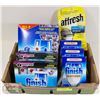 Image 1 : FLAT OF DISHWASHER PRODUCTS AFFRESH 3 BOXES RINSE