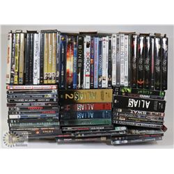 BOX OF DVDS