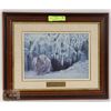 Image 1 : ROBERT BATEMAN DOZING LYNX FRAMED PICTURE