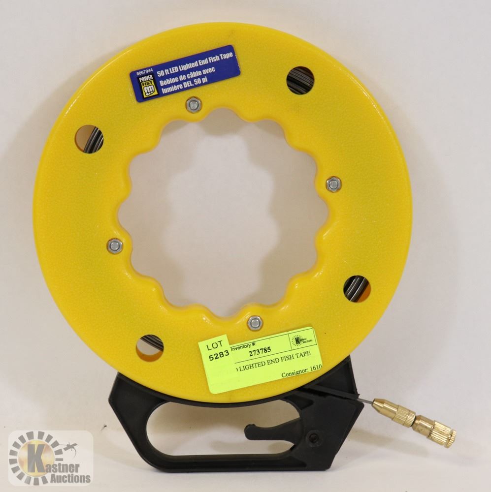 50FT LED LIGHTED END FISH TAPE Kastner Auctions