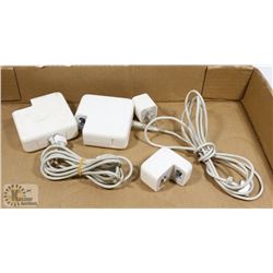 LOT OF APPLE POWER SUPPLIES & CONNECTORS