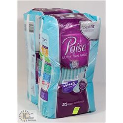 TWO PACKS OF POISE ULTRA THIN PADS