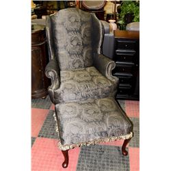 ESTATE WING BACK CHAIR AND OTTOMAN