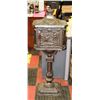 Image 1 : ESTATE CAST IRON MAIL BOX WITH KEY,