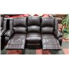 Image 3 : NEW MUNICH BROWN LEATHERETTE RECLINING 76" SOFA,