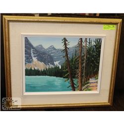 ORIGINAL JANE GRAY OIL PAINTING "LAKESIDE TRAIL"