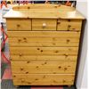 Image 1 : 7 DRAWER PINE DRESSER, 38"X19.5"X45.5".