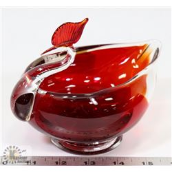 VINTAGE RED SWAN BOWL