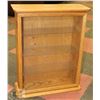 Image 1 : SOLID WOOD WALL DISPLAY CASE, CAN BE LOCKED