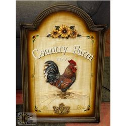 LARGE ROOSTER COUNTRY SIGN
