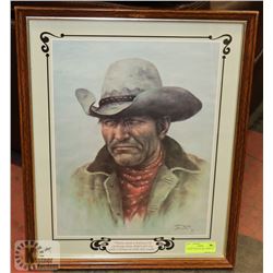 COWBOY PRINT BY BILL HAMPTON