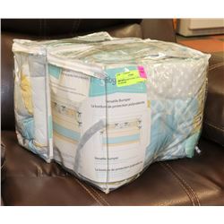 BABY'S FIRST CRIB BUMPERS AND 4 PIECE CRIB SET