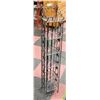 Image 1 : DECORATIVE METAL STORAGE RACK, 8"X7"X46.5".