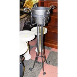 49"H TALL CAST METAL PLANT STAND