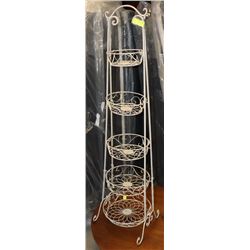 4' WROUGHT IRON 5 TIER STAND