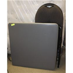 FOLDING TABLE WITH 2 CHAIRS