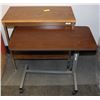 Image 1 : SMALL SIDE TABLE AND 1 OVER THE BED TABLE