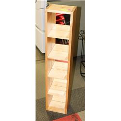 SMALL 5 TIER SHELF MIRROR ON BACK 8" X 5 1/2" DEEP