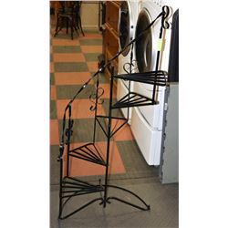 WROUGHT IRON CIRCULAR PLANT STAND
