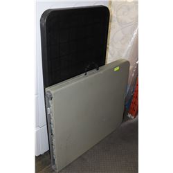 LOT OF 2 FOLDING TABLES