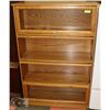 Image 1 : BOOKCASE 4 SHELVES GLASS DOORS 36" WIDE 53" TALL
