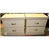 Image 1 : PAIR OF 2 DRAWER END TABLES, 26"X16"X25".