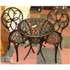 Image 1 : NEW PATIOFLARE METAL BISTRO SET INCL TABLE AND 2