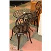 Image 2 : NEW PATIOFLARE METAL BISTRO SET INCL TABLE AND 2