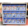 Image 1 : DISPLAY WITH 15 COLLECTIBLE HOT WHEELS CARS.