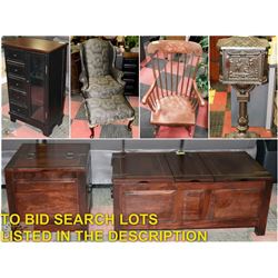 FEATURED LOTS: ESTATE FURNITURE & ACCENTS