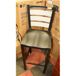 GROUP OF 4 NEW METAL BAR STOOLS.