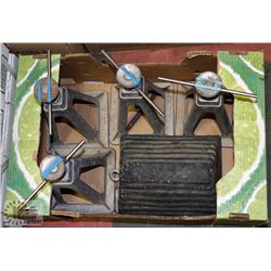 SET OF 4 ADJUSTABLE AUTO STANDS AND 1 COMMERCIAL