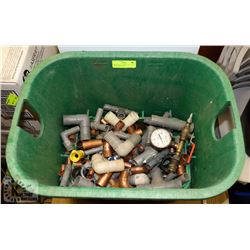 IRRIGATION CONTROL  VALVE BOX WITH COPPER AND