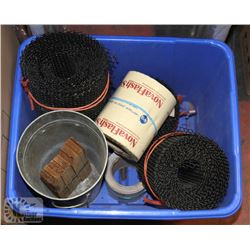 4 ROLLS OF GUTTER SCREEN, 2 ROLLS OF NOVA FLASH