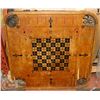 Image 2 : ANTIQUE 2 SIDED MULTIPLE GAMES BOARD