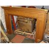 Image 1 : OAK FIREPLACE MANTEL 53" X 73"