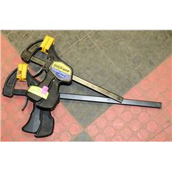 2 QUICK GRIP BAR CLAMPS - ONE 6" AND ONE 12"