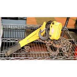 POWERFIST 1.5 TON WEAVER CHAIN HOIST.